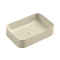 CAPRI-55, CAPPUCCINO, LAVOAR DREPTUNGHIULAR FARA PREAPLIN, FARA ORIFICIU PENTRU BATERIE, 55X38,5X11XCM, 8064-55MK